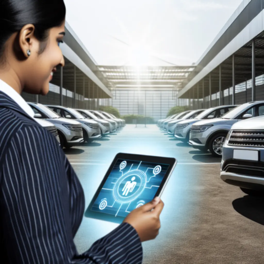 Close-up van OBD-diagnosetool aangesloten op voertuig