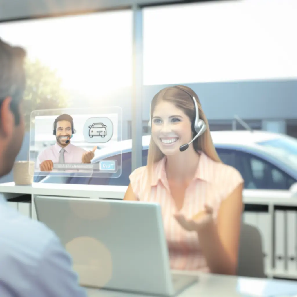 Klantenservice-medewerker die een klant helpt met het plannen van een afspraak